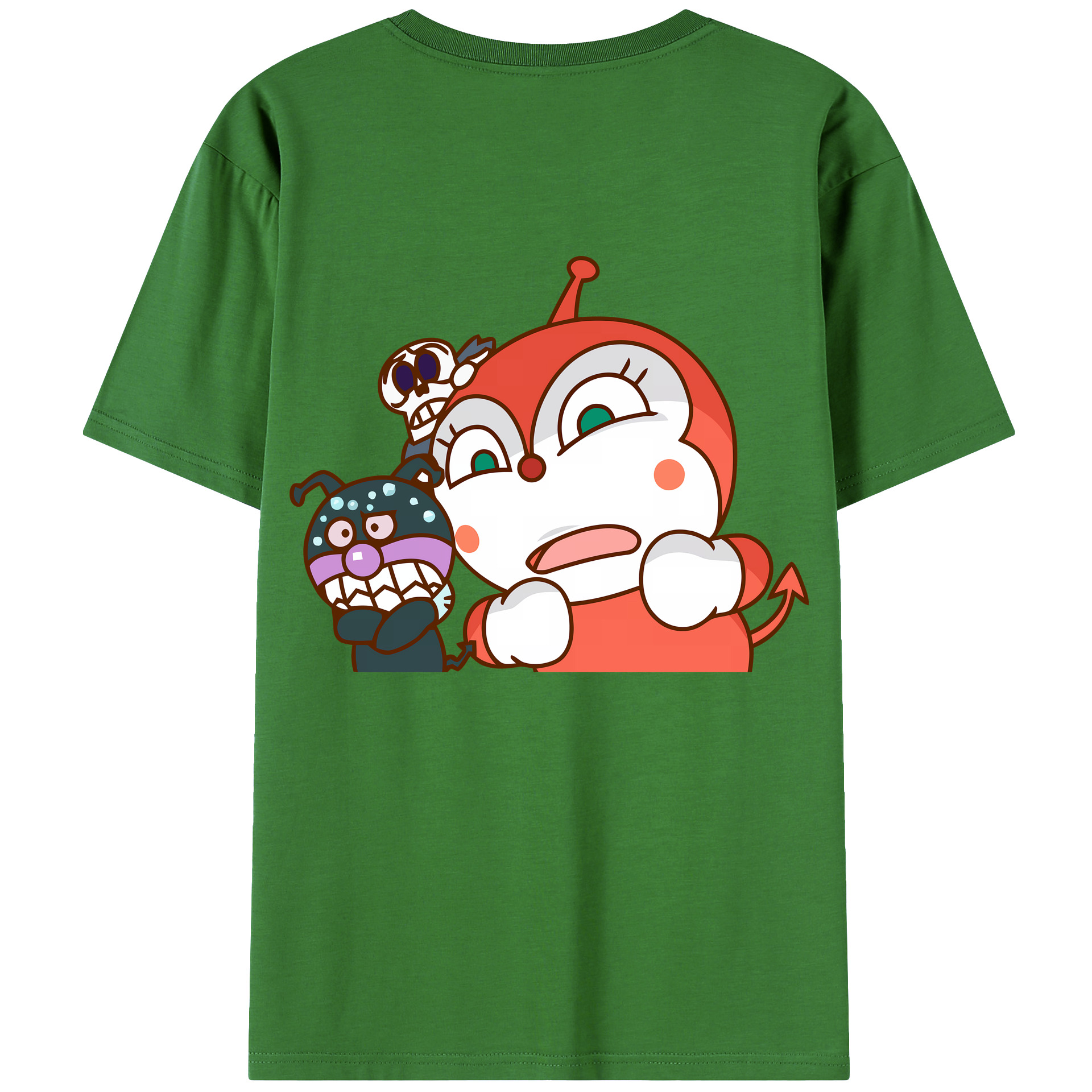 （画像用） アンパンマン Anpanman レディース半袖Tシャツ(バックプリント)